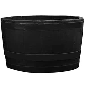 RTS Barrel Planter - Sanded Black : Amazon.in: Garden & Outdoors