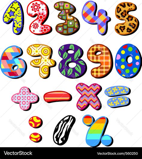 Image result for Patterned Numbers