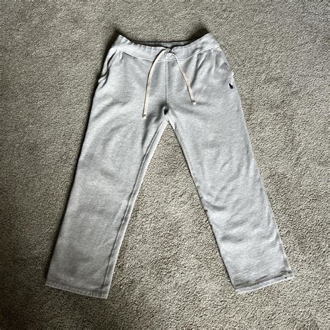 Baggy Grey Polo Ralph Lauren joggers #activewear... - Depop