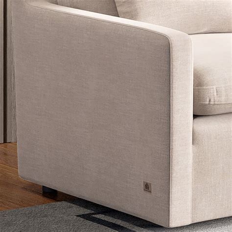 Buy Nolan Fabric 3-Seater Sofa with Cushions - Beige from Home Centre ...
