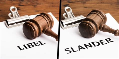 Different Types of Defamation: Libel vs. Slander