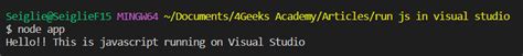 Image result for How to Run JavaScript Code in Visual Code