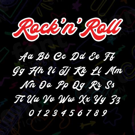 Rock N Roll Font Rock'n'roll Kostenlose Musik-Icons