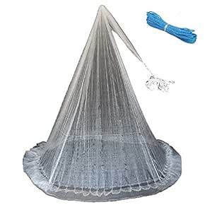 Buy Hand Throwing 8 Feet Height Fishing Bait Catch Net Online at Low ...