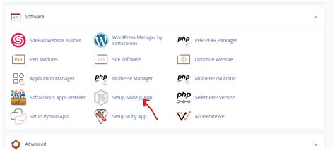 cPanel Node.js 的图像结果