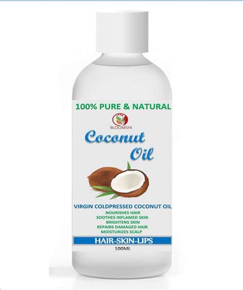Buy Bloomshi Virgin Cold-Pressed Coconut Oil, 100ml, For Hair, Skin ...