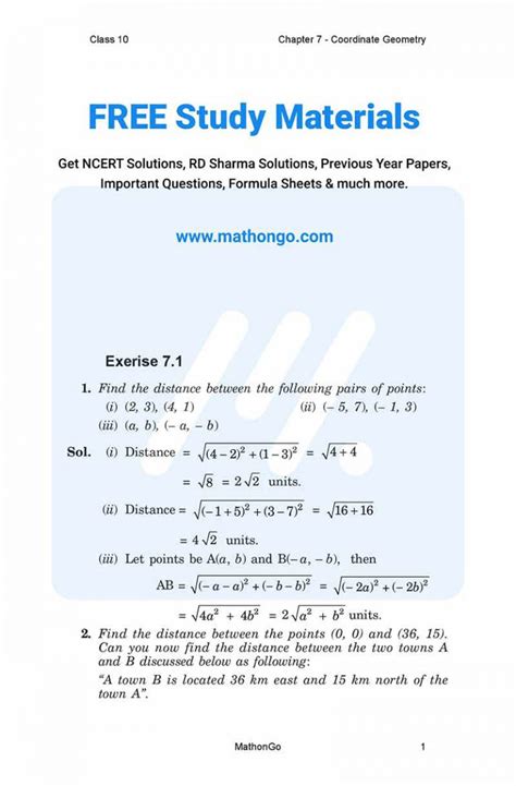 Class 10 Maths Chapter 7 Exercise 7.2 的图像结果