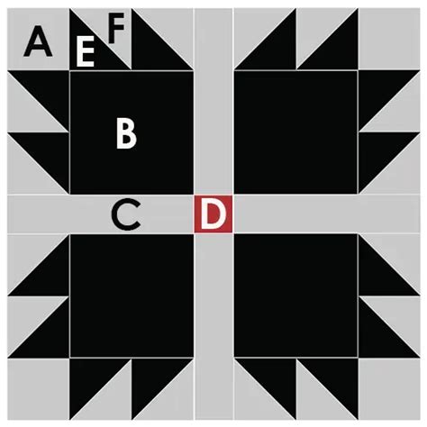 Free Quilt Block Tutorial: How to Sew a Bear Paw Quilt Block