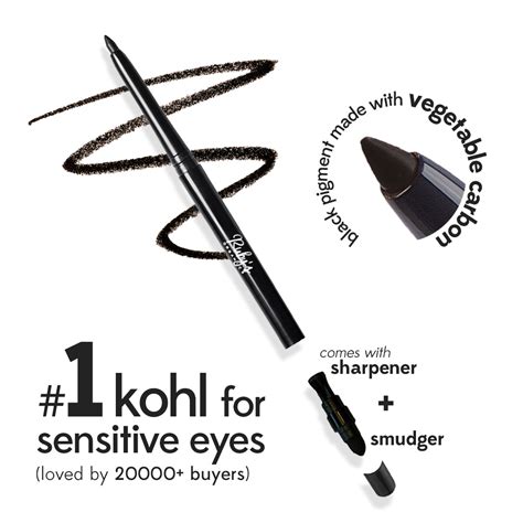 Smoked Kohl Eyeliner: Black | Ruby's Organics | Official Store
