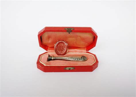 Antique Silver Monogram AYR Wax Seal Stamp Signet With Original Box ...