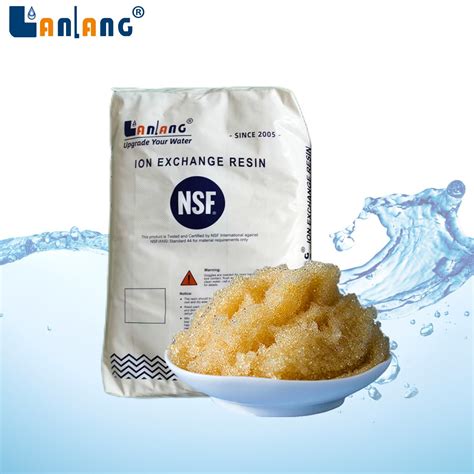 NSF Grade Ion Exchange Resin Water Softener Resin Strong Acid Ion ...