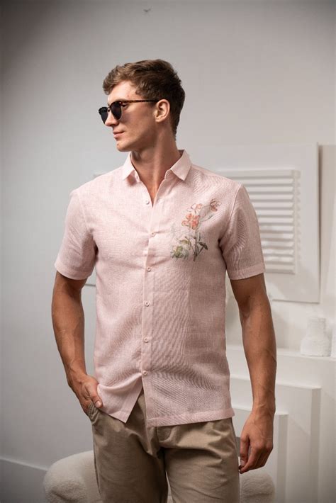 Men's Floral Echo Linen Shirt - Rig Anthony – RIG ANTHONY