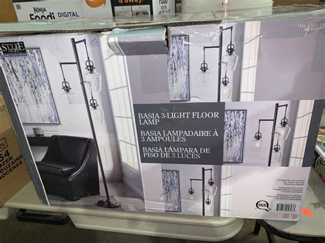 Style Craft Basia 3 Lamp Floor Light - OPEN BOX ITEM, SOLD AS IS