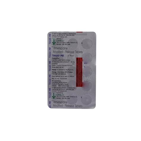 Timzid MR 35mg - Strip of 15 Tablets : Amazon.in