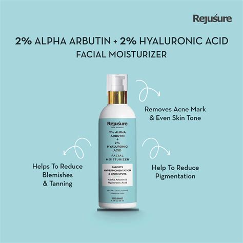 Buy REJUSURE ALPHA ARBUTIN 2% + HYALURONIC ACID 2% FACE MOISTURIZER ...