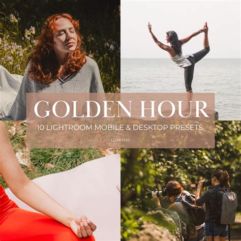 10 Mobile & Desktop Golden Hour Magic Presets Lightroom Preset Pack for ...