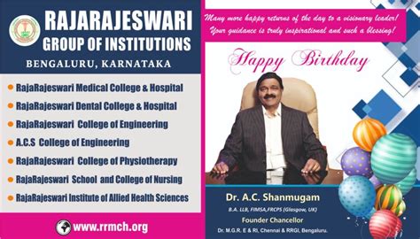 Happy Birthday to our Respected Chairman Sir – 2023 - ACSCE