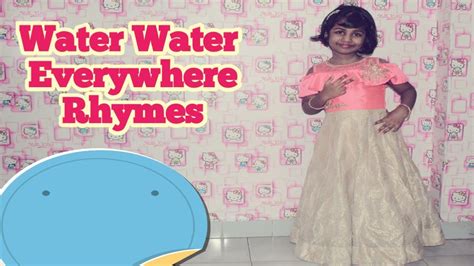 Water Rhymes | Water water everywhere poem for nursery kids by UKG ...