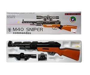 Aarav Toys M40 Big Size Sniper Gun Toy with Real Scope with Laser ...