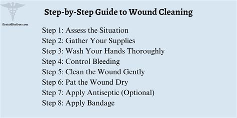 First Aid Wound Cleaning: 3 Essential Tips - First Aid for Free
