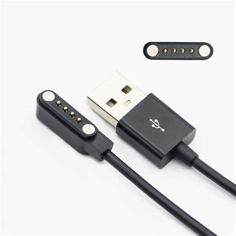 ZOBRAS Amazefit Pop2, 4 Pin Usb Fast Charger Magnetic Charging Cable ...