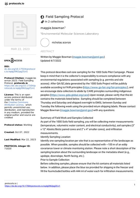 Image result for Sampling Protocol Guidelines