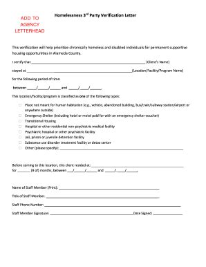 Third Party Verification Letter Sample 2020-2026 - Fill and Sign ...
