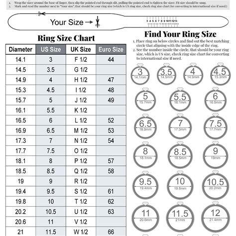 Image result for Printable Ring Size Guide