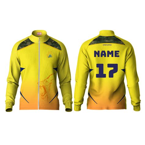 Next Print Customised Ipl Chennai Super Kings Printed Jacket