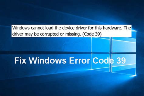 Image result for Error Code 39 Device Manager