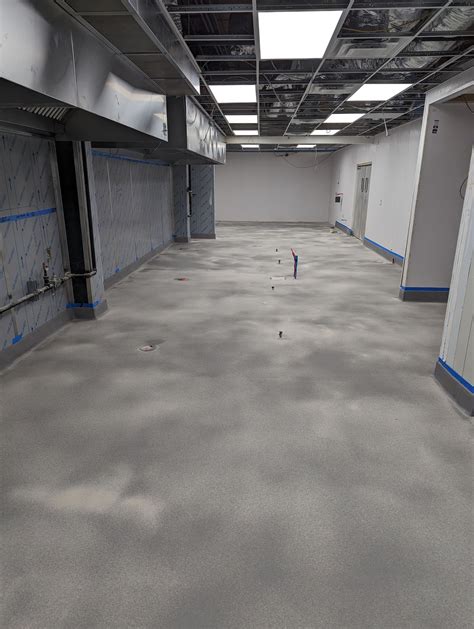 Restaurant Kitchen | Double Broadcast Quartz Floor | Greenville, SC