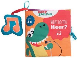 Baby Genius What Do You Hear Soft Activity Book with Sound for Infants ...