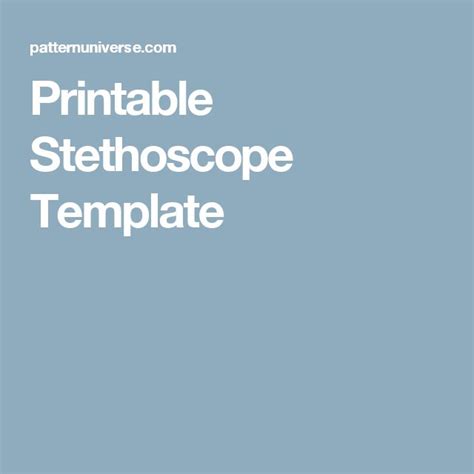 Printable Stethoscope 的图像结果