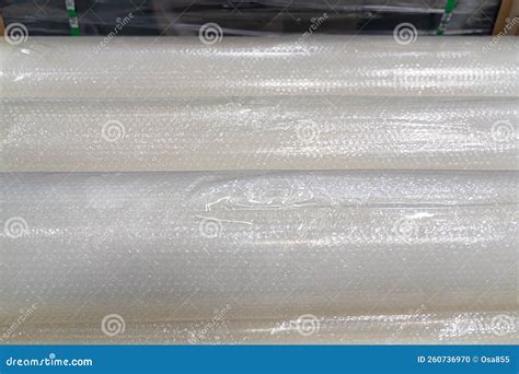 Clear Plastic Wrap Used To Laminate Metal Roofing Sheets Stock Photo ...