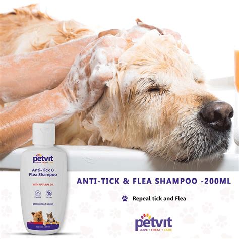 Buy PETVIT ANTI-TICK FLEA LARVAE LICE MOSQUITOES SHAMPOO WITH VITAMIN E ...