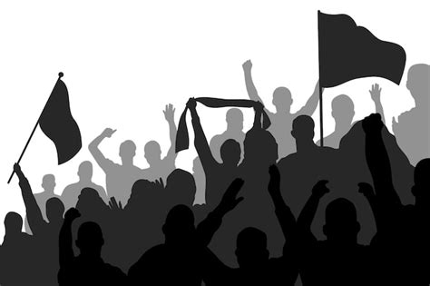 Hand drawn football fans illustration | Free Vector