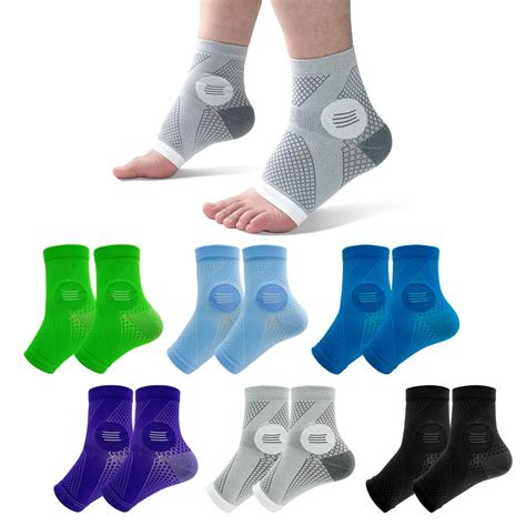 6Pairs Neuropathy Socks for Women and Men, Toeless Compression Socks, Soothe Relief Compression ...