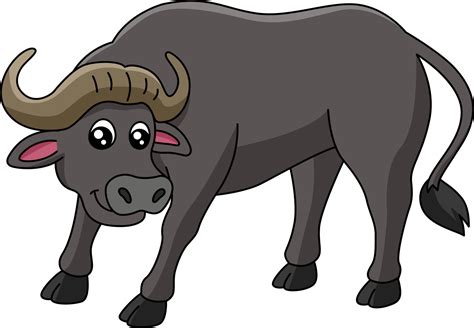 Buffalo Cartoon Clipart Vector Illustration 5561596 Vector Art at Vecteezy
