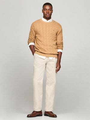Cable Knit Crewneck Sweater | Tommy Hilfiger
