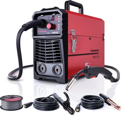ARCCAPTAIN 130A MIG Welder, 110V Flux Core MIG Welder/Lift TIG/Stick 3 ...