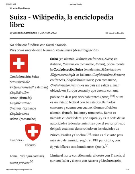 Suiza - Wikipedia, la enciclopedia libre - Confederación Suiza ...