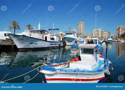 Spanish Fishing Boats, Fuengirola. Editorial Stock Image - Image of ...
