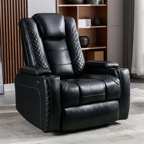 Buy BOSMILLER Power Recliner Chair with Cup Holders and Hidden Arm ...