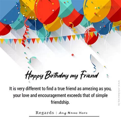 happy birthday wishes greeting cards with name and photo