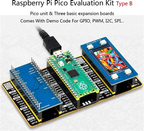 Buy Raspberry Pi Pico Evaluation Kit with Pico with Pre-Soldered Header ...