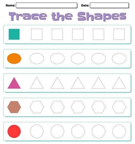 Shape Worksheets 的图像结果
