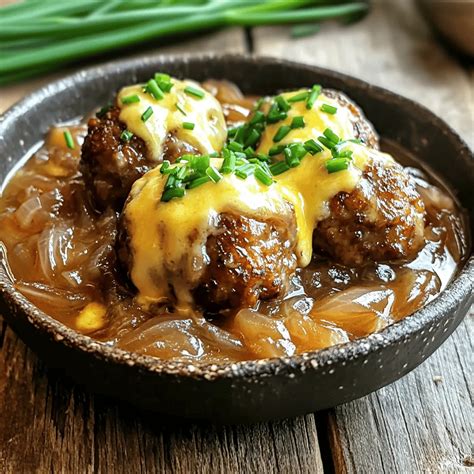 French Onion Meatballs Tasty and Savory Delight – Stirred Recipes