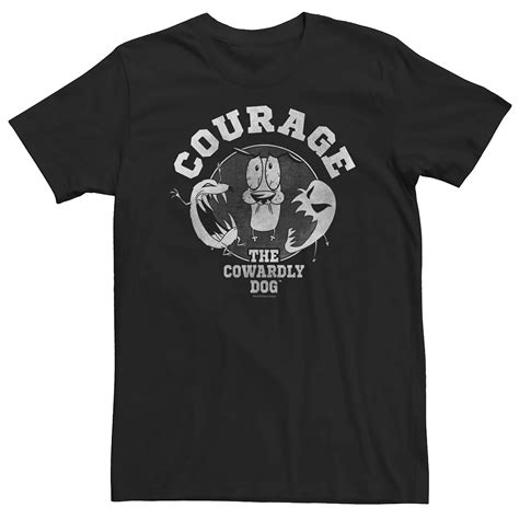 Big & Tall Cartoon Network Courage The Cowardly Dog Ghostly Pair Tee