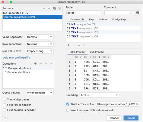 Import File 的图像结果