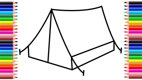 Tents Drawing Easy at Gabriela Ryan blog